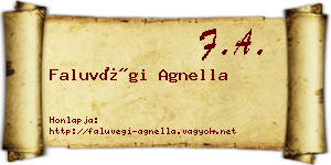 Faluvégi Agnella névjegykártya